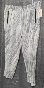 Sports Illustrated Sweatpants Cropped Wht/Gry Women's OX NWT - Picture 1 of 4