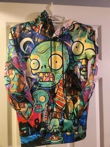 Plants Vs Zombies Hoodie Sweatshirt Kids Size 8-10 PVZ - Picture 1 of 1
