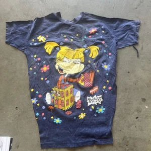 Vintage 90s 1999 Nickelodeon Rugrats T-shirt Cartoon Cut Out - Picture 1 of 8