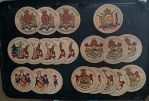 Lowenbrau Beer Thick Coasters Lion Germany Vtg Imported Pub Bar Drink Adv Bin825 - Picture 1 of 9