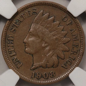1908-S Indian Cent NGC VF-35 - Picture 1 of 4