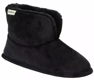 Dearfoams Women's Sara Velour Bootie Slipper Black NEW Pick Size - Bild 1 von 7