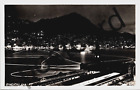 1957 HONG KONG BY NIGHT, harbor,  RPPC postcard jj286