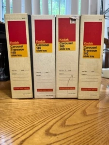 EASTMAN KODAK COMPANY LOT OF FOUR CAROUSEL 140 SLIDE TRAY EKTAGRAPHIC - Bild 1 von 4