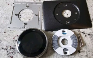 Nest Smart Learning Thermostat A0013 3rd Gen w/ Base Stainless Steel #M8883 - Picture 1 of 11