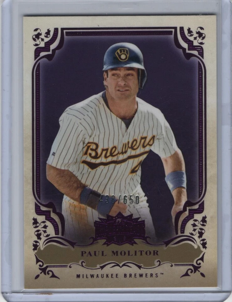 2013 Topps Triple Threads Amethyst #100 Paul Molitor 438/650 - Image 1 of 1