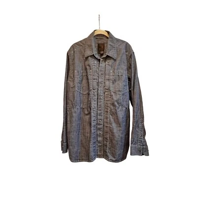 5.11 Tactical Men's Button Front Shirt Jacket Blue Conceal Pocket Shacket - Image 1 of 4