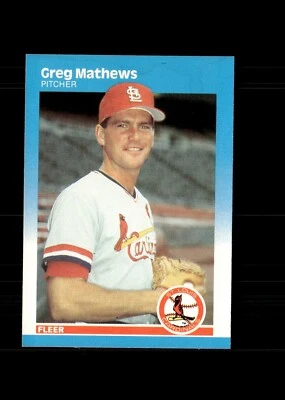 1987 Fleer - Greg Mathews #303 (RC) - Image 1 of 2