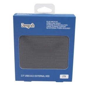 Dongcoh 2.5" External Hard Drive 2TB with USB3.0 Data Storage External HDD for N - Picture 1 of 3