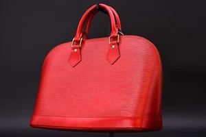 Louis Vuitton Alma Handbag Epi Castilian Red M52147 AR0966 - Luxury Designer Bag - Picture 1 of 10