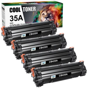 4 piezas cartucho de tóner negro CB435A 35A para impresora HP Laserjet P1005 P1006 P1003 - Imagen 1 de 8