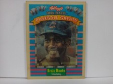 1991 Sportflics Kellogg's Corn Flakes Baseball Greats Ernie Banks #4 HOF