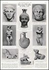 1937 ANTIQUE PRINT GREECE Athenian Agora Sculpture Toys (170)