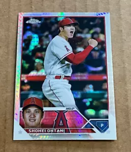 2023 Topps Chrome # 17 SHOHEI OHTANI X-Fractor Los Angeles Angels - Picture 1 of 2