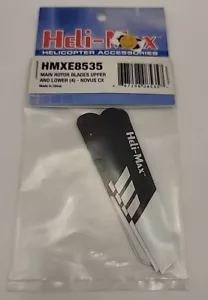 Heli Max Main Rotor Blades Upper and Lower Novus CX Rc Helicopter HMXE8535 - Picture 1 of 1