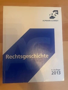 rechtsgeschichte skript alpmann schmidt 2013 - Bild 1 von 1