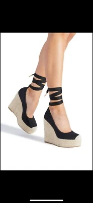 Shoedazzle Mujer Keilani Plataforma Alpargata Cuñas Talla 8 Foto 1 de 4