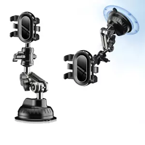 Car Phone Holder Mount Phone Mount for iPhone Car Windshield Dashboard Universal - Picture 1 of 13