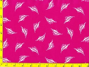 Maywood's weiße Blätter auf dunkelrosa Luna rosa halber Yard CSHLEA04470 - Bild 1 von 1