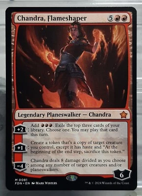 Chandra, Flameshaper - Mythic/Leg. Planeswalker - Magic: Foundation - EN/NM - Bild 1 von 3