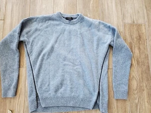 Suéter Pullover Mujer J Crew Azul Claro Lana Cremallera Lateral Talla M. Sin Etiqueta de Contenido - Imagen 1 de 5