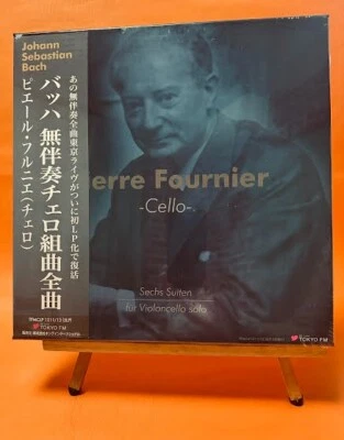 PIERRE FOURNIER - BACH SIX SUITES FOR CELLO SOLO 3LP Box Set Live in Japan 1972 - Image 1 of 3