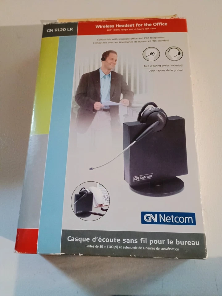 Vintage GN Netcom Telephone Headset GN 9120 LR Open Box - Image 1 of 1