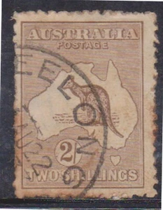 (K218-210) 1915 Aus 2/- brown Kangaroo (space filler)(HM) - Picture 1 of 1