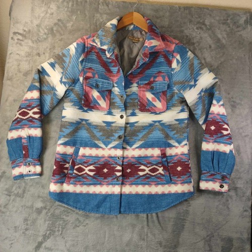 VETEMENTS Victory Outfitters Donna S Blu Rosso e Bianco Artsy Cabincore Art Da Indossare Giacche