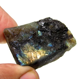 140.00Cts 100% Natural Bi color Labradorite Brazilian Rough Gemstone CH 3517 - Picture 1 of 3