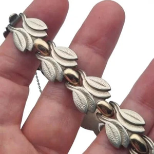 Pulsera de plata Art Déco para mujer, regalo retro por su cumpleaños, 1940. - Foto 1 di 11