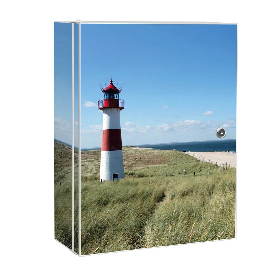 Großer banjado Arzneischrank Medizinschrank Metall Hausapotheke Bad Leuchtturm - Bild 1 von 1