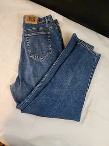Pantalones de mezclilla para mujer Liz Wear talla 14 pequeños rectos medianos elásticos azules - Imagen 1 de 11