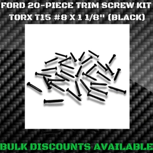 1975-1982 Ford Granada Interior Exterior Bezel Molding Trim Screws BLACK OEM - Picture 1 of 2