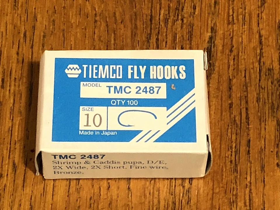 100 ganchos para atar moscas Tiemco, TMC 2487, talla 10 Foto 1 de 1