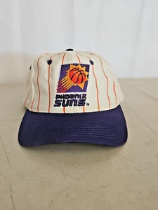Logo 7 Phoenix Suns VINTAGE Striped Adjustable Hat Cap - Picture 1 of 6