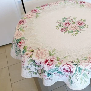 Mantel redondo floral tapiz círculo manteles franceses cubierta de mesa redonda - Imagen 1 de 9