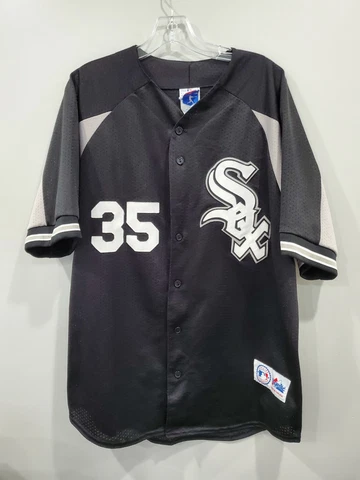 Rare Vintage 90s Majestic Chicago White Sox  Frank Thomas 35 Jersey Mens XL Sewn Cover