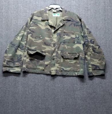 Vintage Game Winner Mens Large Camouflage Hunting Jacket Wodland Unlined Camo - Image 1 of 4