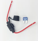 Car Fuse Holder 12/24/32V 25A Mini ATM Blade Fuse 16AWG cable  RV Car Truck Boat
