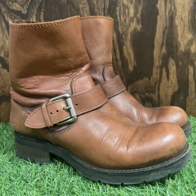 Botas de Motociclista DIESEL Cuero Marrón/Talla EU37 Mujer US 7 UK 4.5 Foto 1 de 4