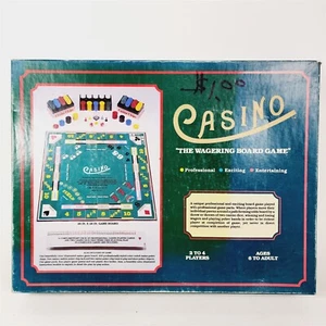 Gioco da tavolo vintage 1987 Dan-Tay Co Casino The Wagering Seattle WA - completo - Foto 1 di 6