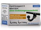 ANHÄNGERKUPPLUNG starr für Ford Ecosport II ab 18 +13pol E-Satz JAEGER