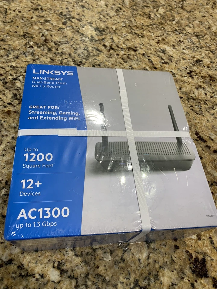 Linksys - MAX-STREAM AC1300 Dual-Band Mesh Wi-Fi 5 Router. Linksys MR6350  - Image 1 of 1