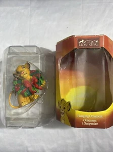 Vintage Disney Simba jung mit Kranz König der Löwen Ornament Enesco Neu in OVP - Bild 1 von 3