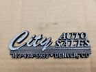 City Auto Sales Denver Colorado Used Car Dealership Dealer Emblem Badge Logo
