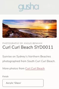 Sunrise On Sydney's Beaches Acrylic Glass Wall Art, Ready to Hang quality Print - Picture 1 of 2
