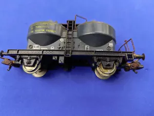 TRAIN WAGON SINGLE METAL AXLE METAL WHEELS GREYHOPPER TYPE 2013 EB00045 BIN 018 - Picture 1 of 11