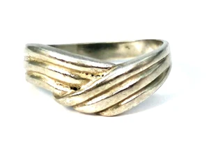 Silver Ring 925 - Rings Interlaced - 2,70 G - Picture 1 of 2