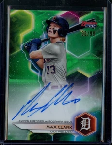 Bowman's Best Max Clark 2023 Best Of On-Card verde automático #'d/99 - Tigres - Imagen 1 de 2